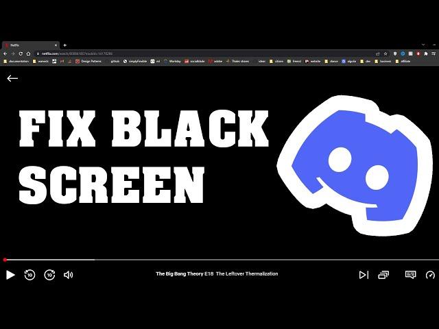 How to fix black screen when streaming Netflix, Hulu, Disney on Discord