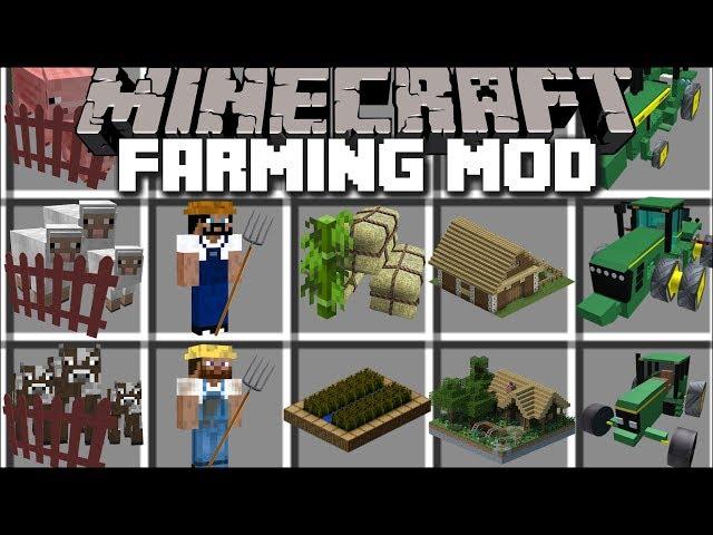 Minecraft EXTREME FARMING MOD / BECOME A FARMER AND BUILD ANIMAL FARMS !! Minecraft
