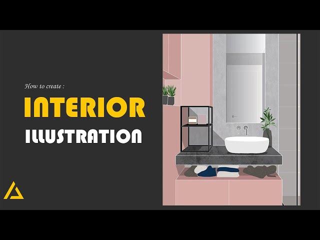 How to create an INTERIOR ILLUSTRATION