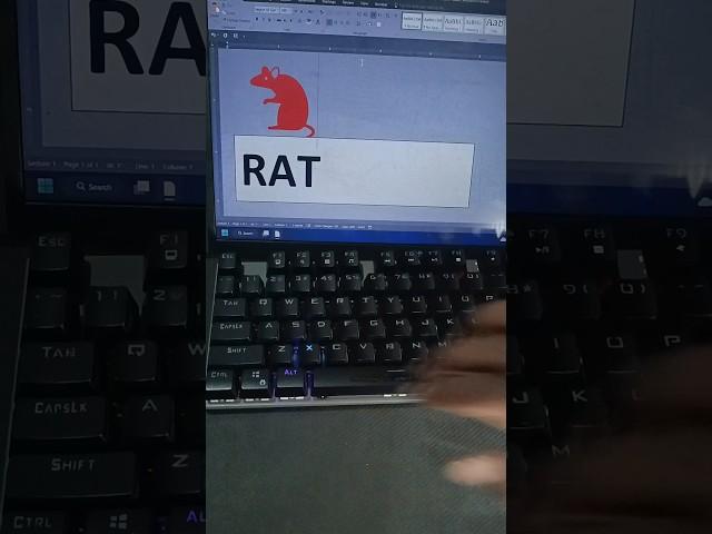 Rat Symbol Tricks Ms Word #Computer #keyboard #shortstory #gnitt #g-tec #jycsm #niclcomputer #nicl