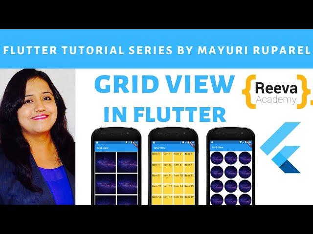 Grid View in Flutter | Learn Flutter with Mayuri Ruparel