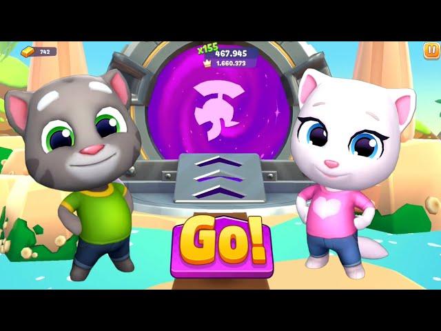 Talking Tom Time Rush Halloween Cartoon - Boss Tôm vs Boss Angela - Android - Full Screen