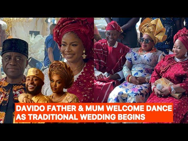 LIVE: WATCH AS DAVIDO FATHER & MOTHER GOV ADEMOLA ADELEKE DANCE IN JUBILATION AT ENGAGEMENTS BEGINS