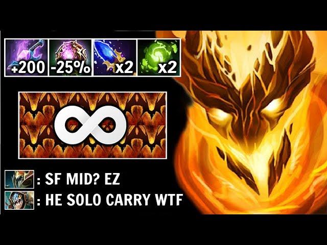 INSANE Magic Damage Octarine + Refresher Pro SF Mid 2x Requiem Solo Carry All Epic Gameplay Dota 2