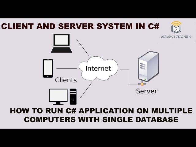 How to Run C# Application On Multiple Computers With Single Database in Urdu/Hindi