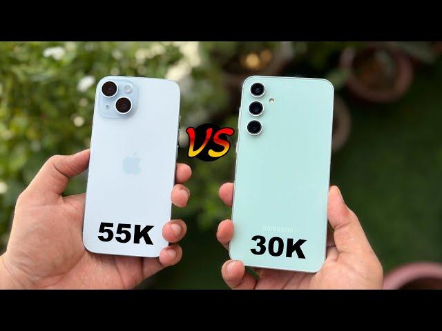 iPhone 15 vs S23 FE Camera Test | Surprising Results! (HINDI)