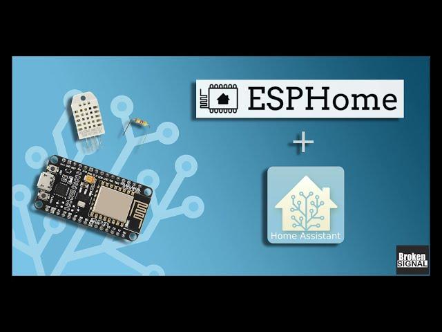 ESPHome with Home Assistant using ESP 8266 and the DHT22 Temperature and Humidity Sensor