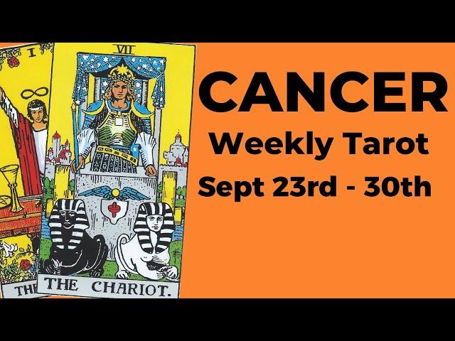 Cancer: Prepare For Complete And Total Success An Exceptionally Lucky Time!   Sept 23rd–30th TAROT