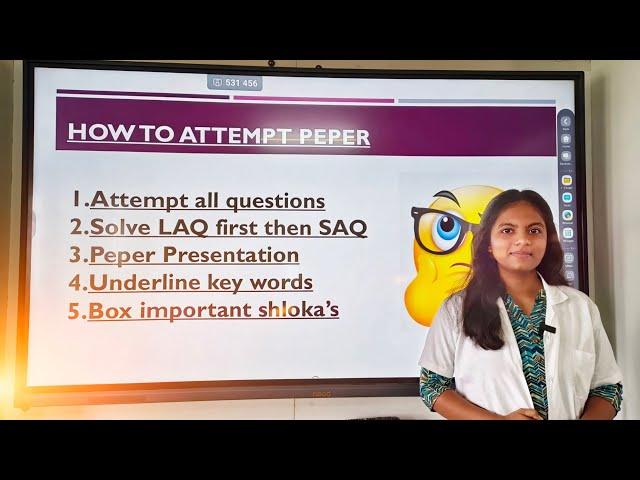 Samhita Adhyayan Exam Tips  | How to Write ️Paper | Bams First Year 