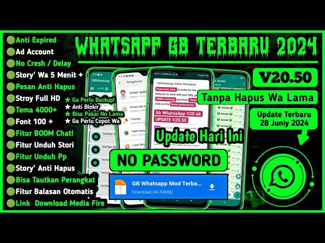 Wa Gb Terbaru 2024 || WhatsApp Gb Terbaru 2024 No Password || Gb WhatsApp Terbaru 2024 | Wa Gb No Pw