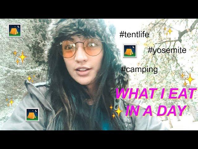 LIVING IN A TENT: Yosemite What I Eat In A Day #1 | Hobo Ahle