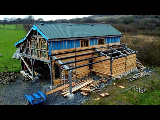 Timber Framed Barn Part 31 Cladding And New Addition To The Farm