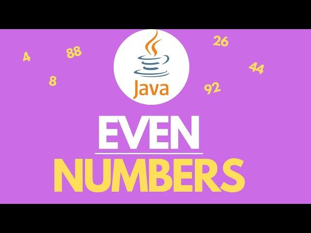 Java program to print even numbers between 1 and 100