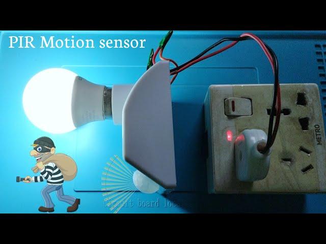 PIR Motion Sensor Light Holder Setup | Best Security System | Motion Sensor Setup Tutorial #pir