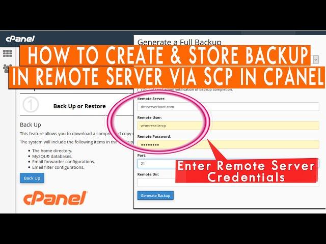 How to Create backup & store them remotely in any Server using SCP?