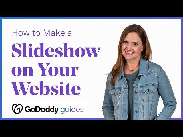 Advanced Design Tips: Adding a Slideshow in the GoDaddy Website Builder