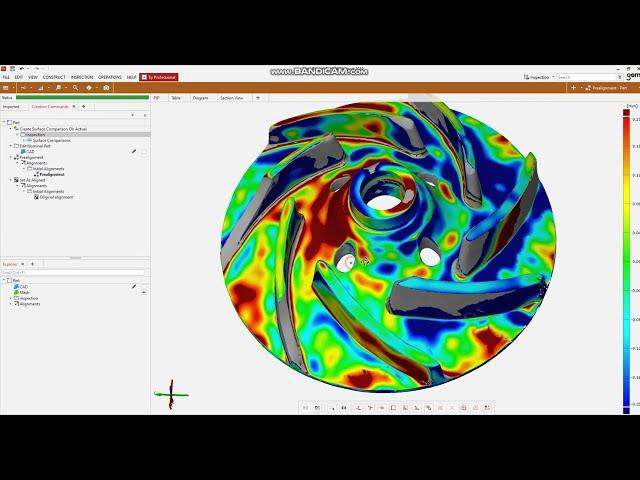 GOM Inspect - základy práce se sítí