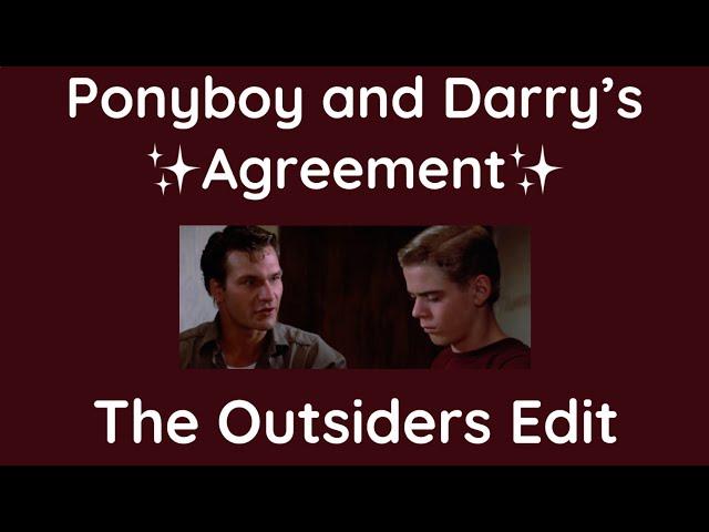 Ponyboy and Darry’s Agreement: The Outsiders Edit #shorts