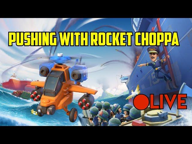 Boom Beach Warships Season 63 Pushing with Rocket Choppa