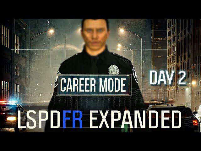 Day 2 - Got my First Rank! - Supervisor Rides along - LSPDFR Expanded Mod