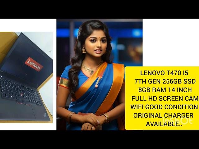 LENOVO T470 I5 7TH GEN 256GB SSD 8GB RAM 14 INCH FULL HD SCREEN CAM WIFI GOOD CONDITION...