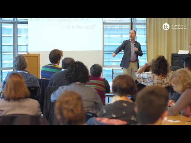 Cameron Neylon, Professor of Research Communications at Curtin University, at the 2019 OTTConference