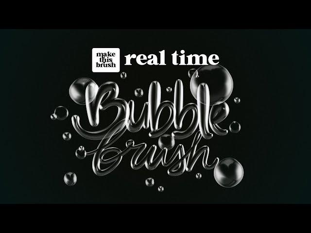 Create Bubble Brush in Real Time in PROCREATE