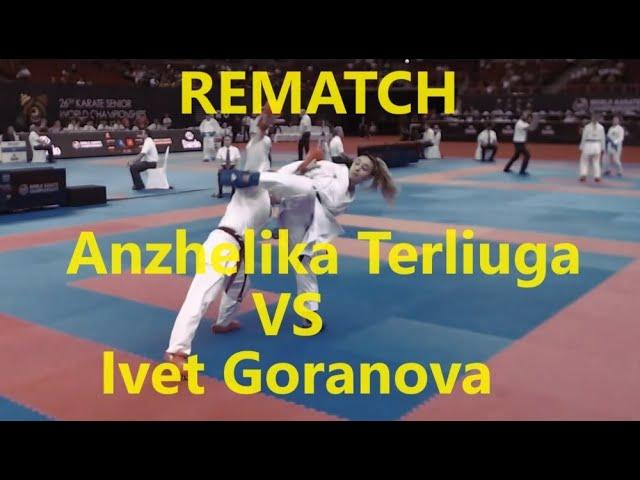 Anzhelika Terliuga vs Ivet Goranova rematchㅣKARATE World Championships 2023