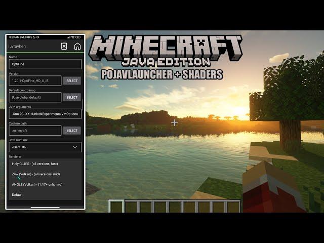 HOW TO PLAY MINECRAFT WITH SHADERS on MOBILE FULL TUTORIAL | POJAVLAUNCHER