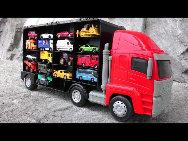 34 kinds of Tomica  Working car & big red truck