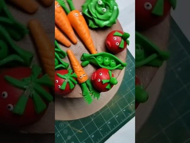 fondant vegetable  cake #vegetablecake #videos #trendingshorts #cake #fondant #viral #shots #amair