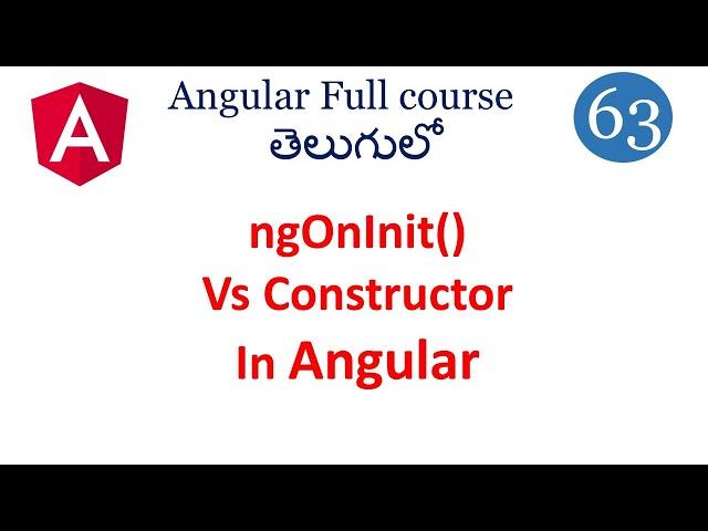 ng onint Life cycle hook  in Angular | Angular lifecycle hooks | ngoninit vs constructor  |Angular