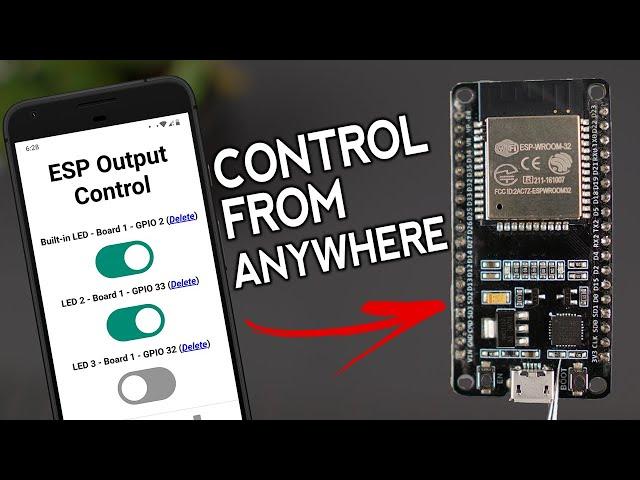 Control ESP32 and ESP8266 GPIOs from Anywhere in the World