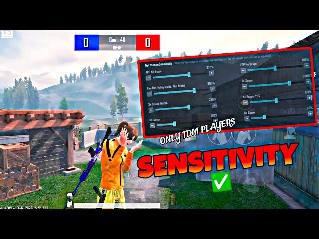 Only TDM Players  Sensitivity Headshot Sensitivity Code Bgmi PUBG MOBILE