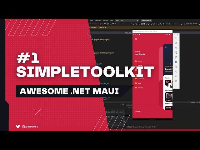#01 Awesome .NET MAUI - SimpleToolkit: Shell with custom content