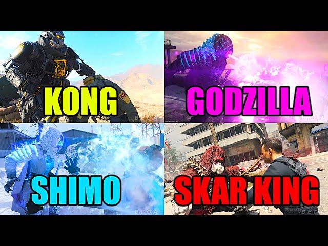 MW3 - ALL Godzilla x Kong Finishing Moves (Skar King, Shimo, Kong & Godzilla)