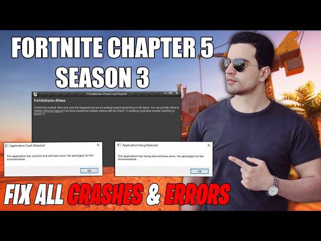 How To Fix CRASHES In Fortnite Chapter 5 Season 3! (Fix Fortnite Not Launching)