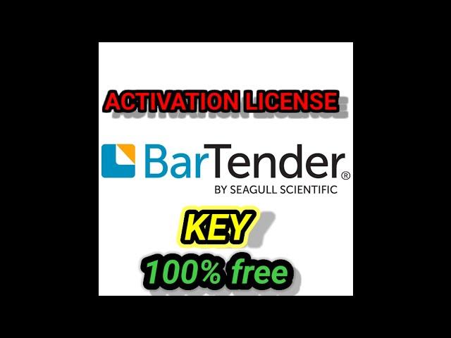 Bartender Activation license key 100% free 2024