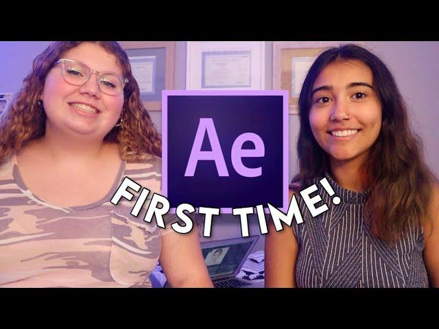 teaching my best friend how to use AFTER EFFECTS!