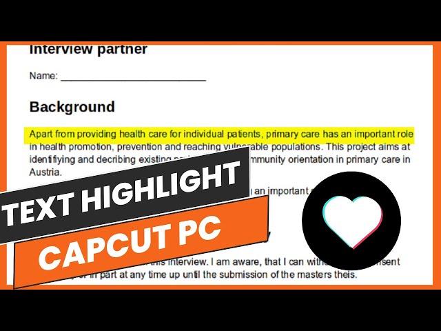 Text Highlight Effect CapCut PC | CapCut Video Editing Course #20