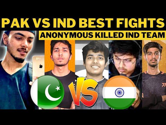 Pak vs Ind pubg | Anonymous vs indian team | Baba 1 v 3 against indian team | Pikachu 1 v 3 Fnatic