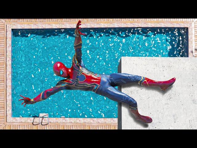 Spiderman Gameplay Funny Fails in GTA 5 - 30 Minutes of the Best Ragdolls Compilation #9