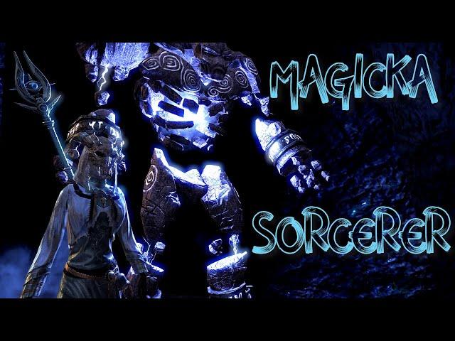 ESO PVE Magicka Sorcerer Builds 91k DPS Pet & Non-Pet  - Greymoor