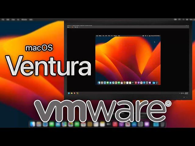 Running a MacOS 13 Ventura VM in VMware