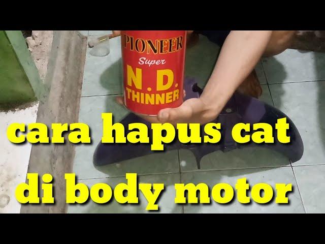 cara menghilangkan cat di body motor dengan mudah