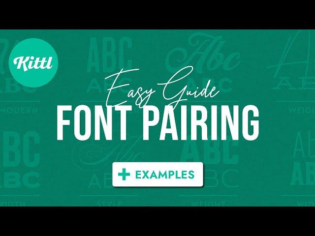 How To Pair Fonts Together | Tutorial