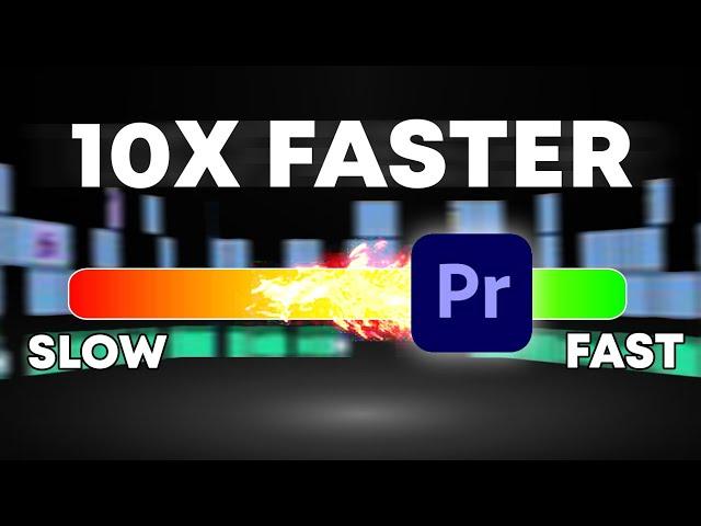 How to INSTANTLY EDIT 10x FASTER! in Premiere Pro