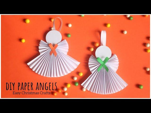 How To Make Paper Angel for Christmas Decorations ? Easy Paper Christmas Craft Ideas for kids