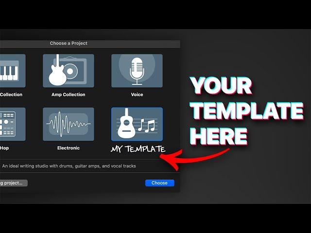 How to make your own GarageBand project templates