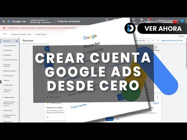 Como crear una cuenta google ads desde cero 2023